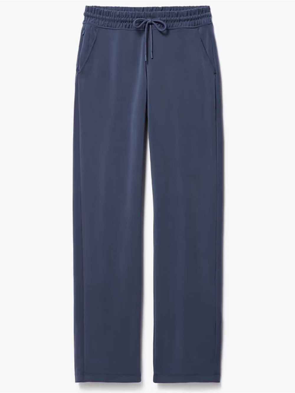 NWT (small flaw) Athleta Seasoft Straight Pant Navy Blue Drawstring Pants 2X